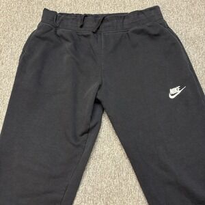 Nike Athletic Joggers Women's L Sweatpants Pockets Black Drawstring Stretch